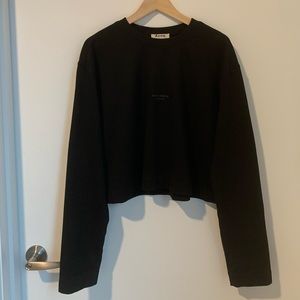 acne studios cropped sweatshirt